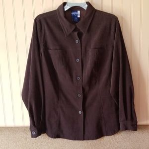 Venezia Jeans shirt size 14/16 large/x-large brown